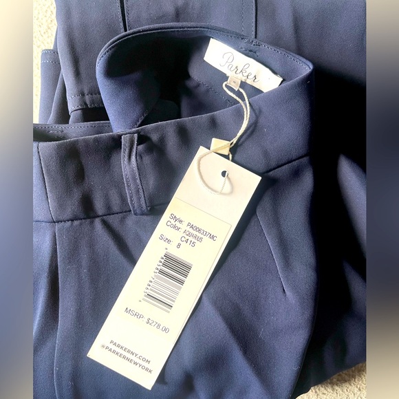 NWT! Size 8 Parker Midnight Blue Cargo Pants - Picture 2 of 7